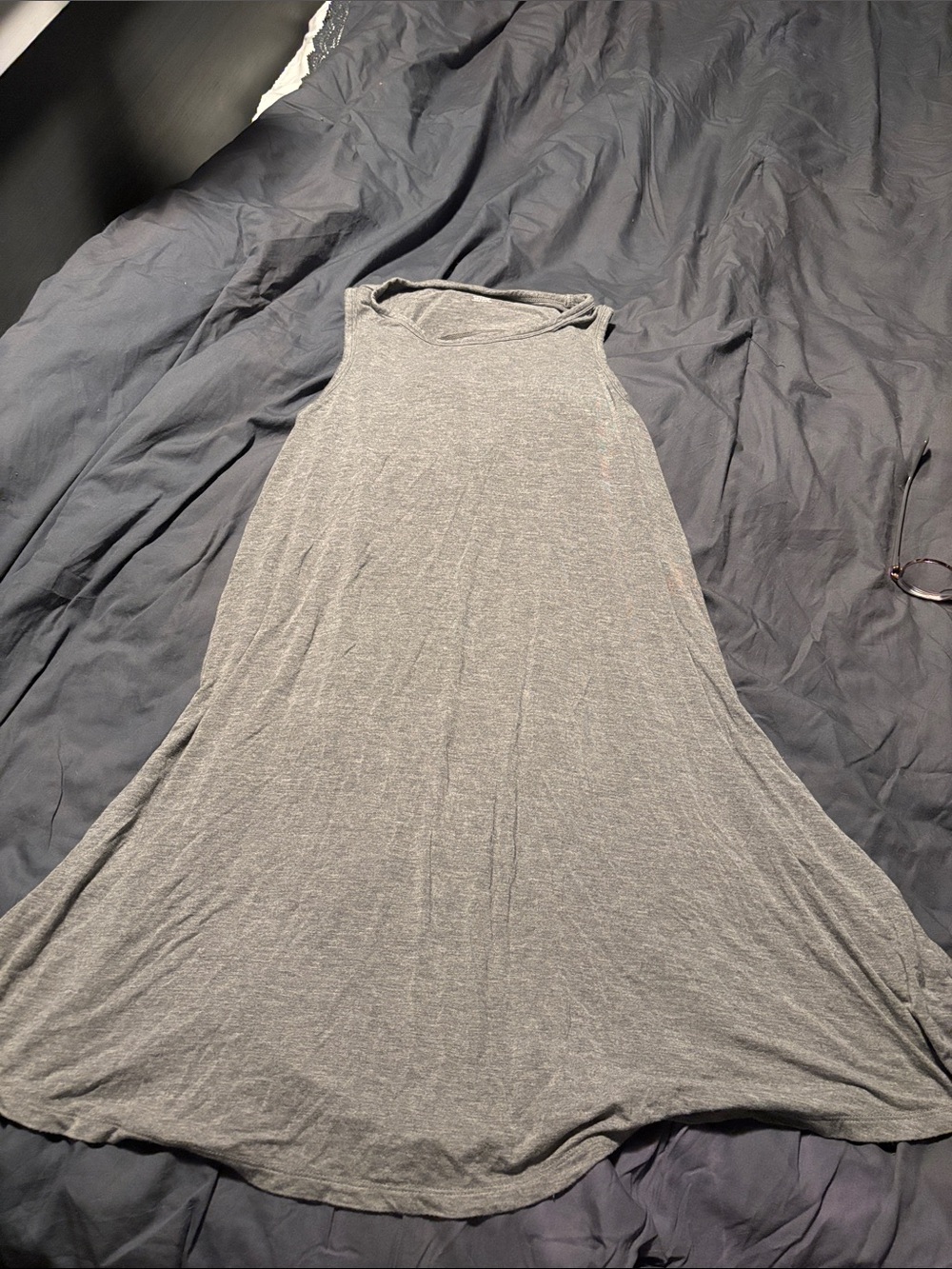 aerie Gray Sleeveless Maxi Swing Dress